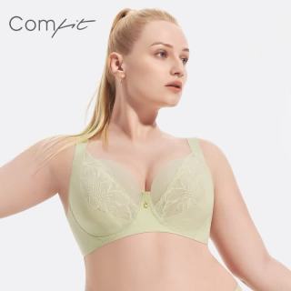 Comfit 单层蕾丝薄款内衣女大胸显小凉感抗菌文胸 GGN 80D