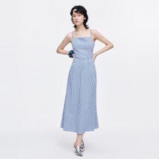 MOUSSY 新品文艺田园风格吊带连衣裙 028ISA33-0007