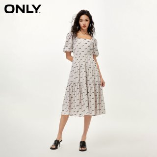 ONLY 春夏法式复古中长裙 123207085-186321