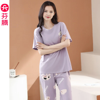 芬腾 纯棉 睡衣 居家服 套装