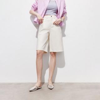 ONLY 五分短裤 女友风高腰阔腿牛仔裤 2026夏季新款