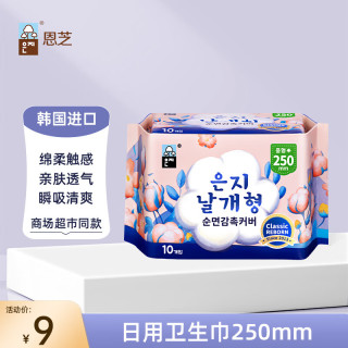 Eun jee 绵柔透气 女士卫生巾  25cm*10片 250mm