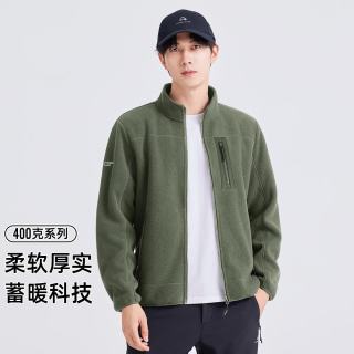 拓路者 男款抓绒衣 户外休闲通勤加厚保暖开衫抓绒外套