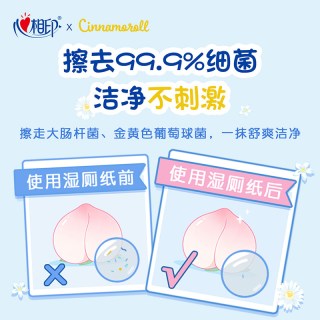 心相印 湿厕纸大耳狗IP款大包实惠装擦屁屁私处专用湿纸巾