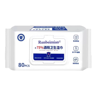 麒一阁 酒精消毒湿巾 80片*1包