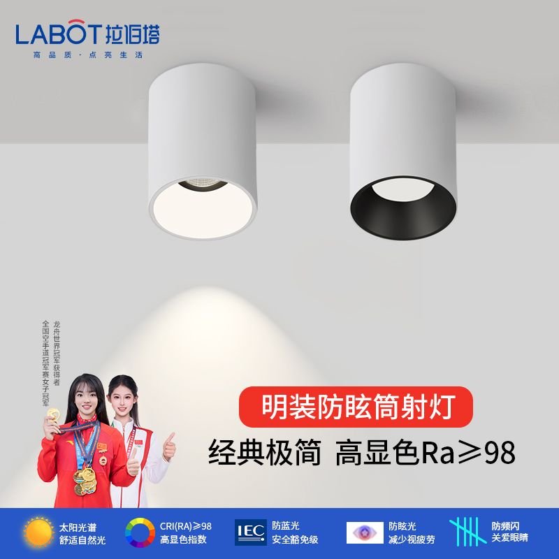 拉伯塔 LABOT 深杯防眩明装筒灯 LED吸顶灯
