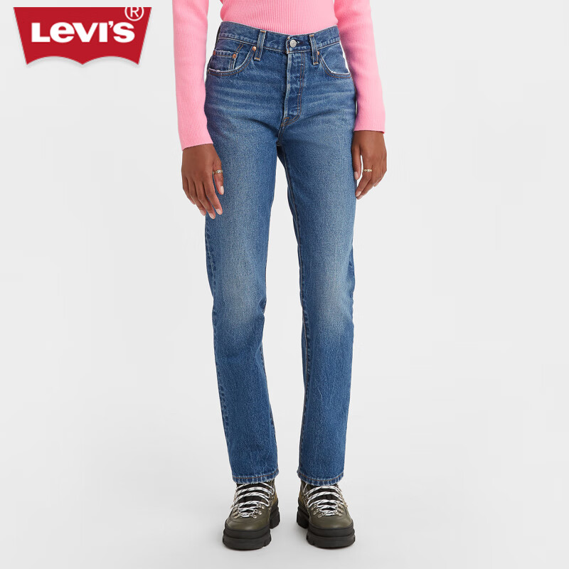Levi's 501经典直筒牛仔裤 蓝色 24(28) 女裤