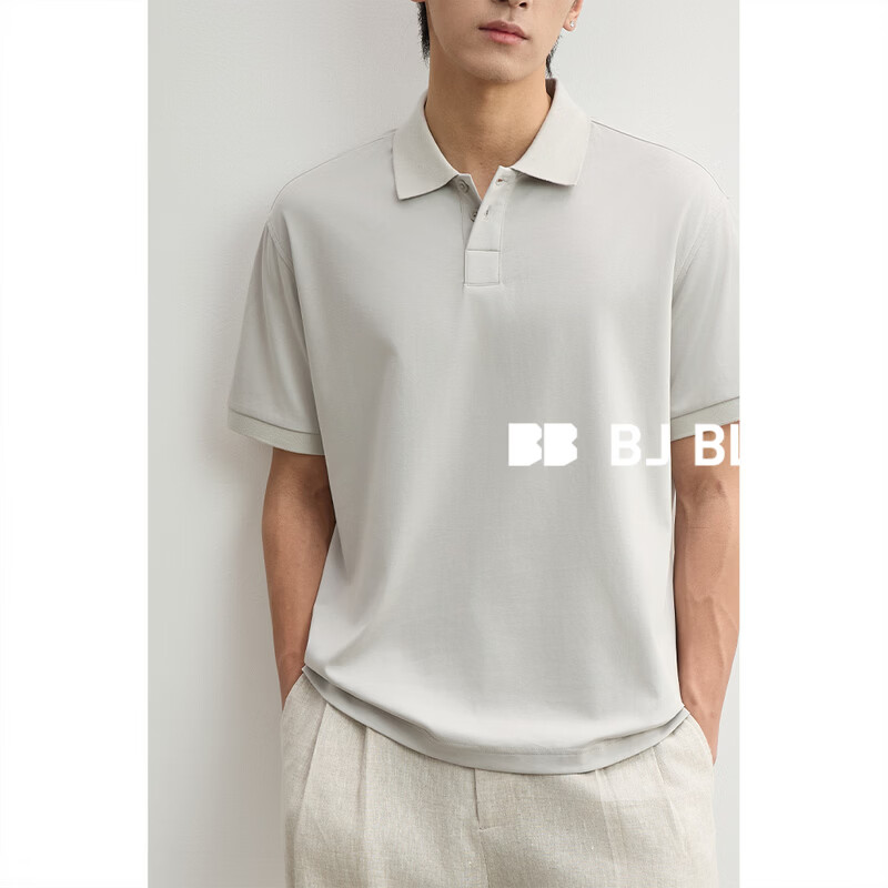伯爵卓尔 J621247 凉感三防 奶油白 L(175) 男士POLO衫