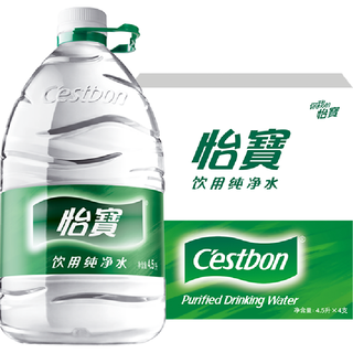 怡宝 饮用纯净水 4.5L*4桶