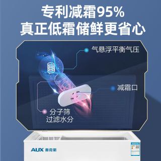 奥克斯 小冰柜家用小型全冷冻柜保鲜冷藏两用节能迷你无霜商用冷柜