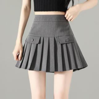 美丽衣橱 西装半裙百褶裙女2026夏季薄小个子A字半身裙JK辣妹短裙子