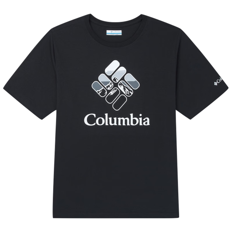 Columbia哥伦比亚 AE2362 011 速干透气 黑色 L 户外T恤