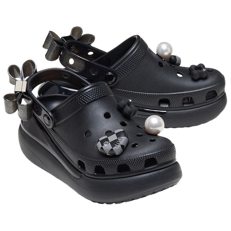 Crocs卡骆驰 经典炫魅泡芙厚底洞洞鞋