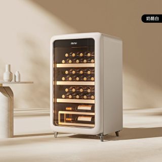 小吉 新品MINIJ小吉恒温红酒柜家用双变频冰吧茶叶收纳新款小型冷藏柜