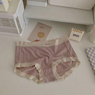 FOURDATRY 少女内裤透气舒适不夹臀学生棉质裆简约可爱包臀三角裤女生