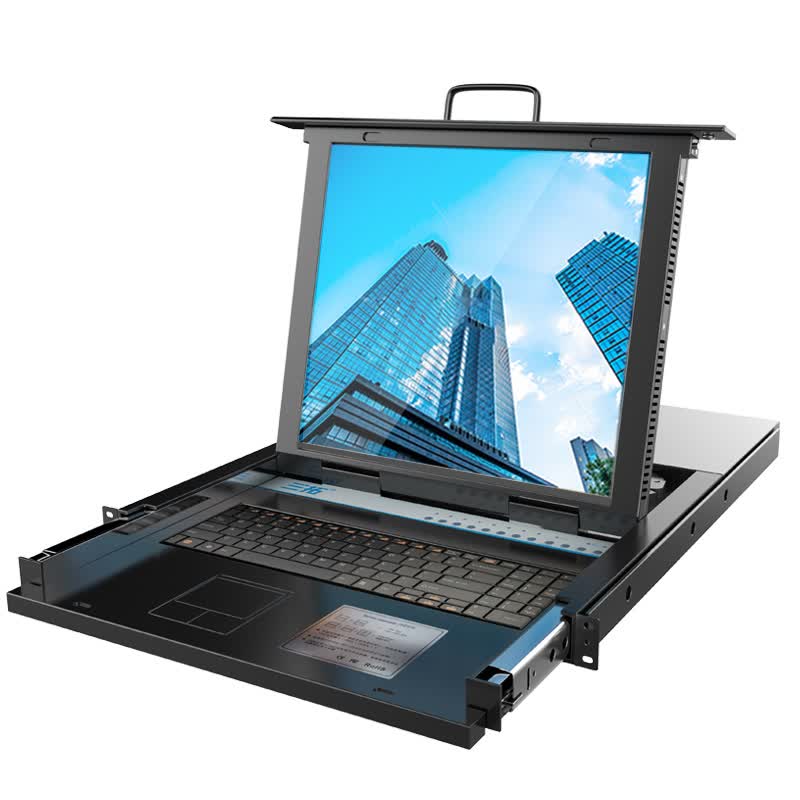 三拓 TL-8716 17英寸液晶16口KVM切换器 VGA/USB/PS2接口