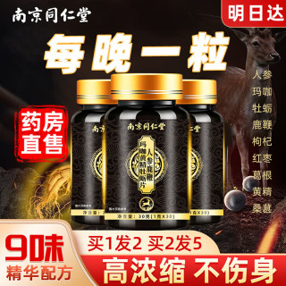 同仁堂 人参鹿鞭黄精牡蛎片 100g*1盒