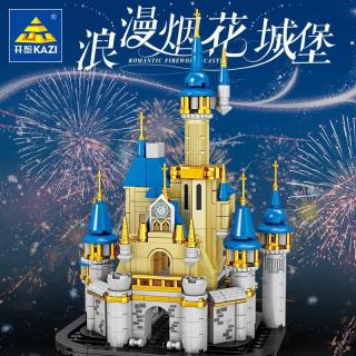 开智 积木拼装儿童玩具 开智98725浪漫烟花城堡
