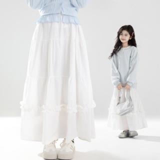 URBANSHOW 儿童裙子春季新款半身裙中大童装青少年初中生甜美可爱女童公主裙