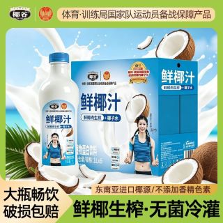 椰谷 椰汁 1L*6瓶 椰子汁 椰奶 植物蛋白饮料