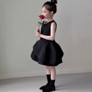 子瑞巴巴夏装女童连衣裙2026新款小女孩绝美公主裙裙子儿童礼服裙