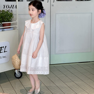YOJIA 女童连衣裙夏季2026新款无袖童装裙子洋气儿童夏装公主裙薄