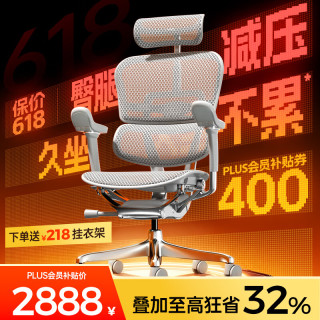 Ergonor 人体工学椅  办公椅、电脑椅、电竞椅 银白美国网