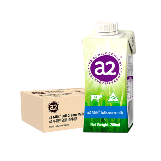 a2 进口澳洲a2全脂纯牛奶生牛乳无蔗糖全家营养早餐奶整箱