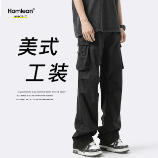 Homlean 美式机能工装裤 男士休闲长裤 113