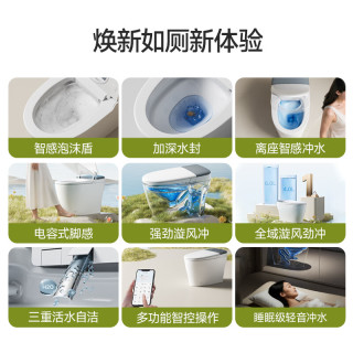 箭牌 1209-A NFC智控 脚触翻盖冲水 305mm坑距 智能坐便器