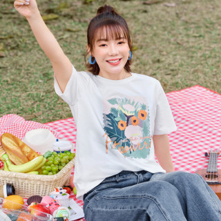 慕姗诗怡 大码女装新款粉彩风休闲上衣MH602005