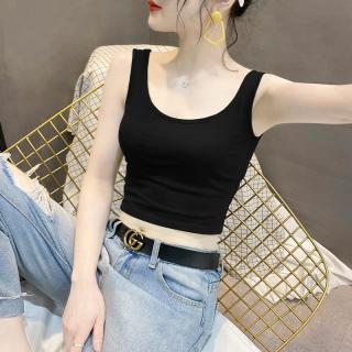拉夏贝尔 黑色吊带小背心女内搭打底外穿美背新款网红2026小众短u