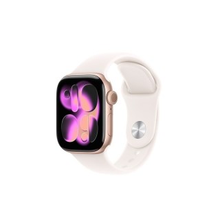 移动端：Apple Watch Series 11 GPS版 淡桃粉色运动表带