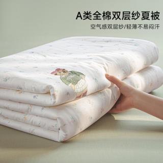 TEENIE WEENIE 小熊田园风夏季A类全棉双层纱夏凉被纯棉可机洗薄款夏被空调被