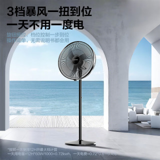国家补贴：艾美特 电风扇牛角扇工业落地扇18寸家用商用大功率金属电风扇大风量工厂车间电扇 强劲纯铜电机