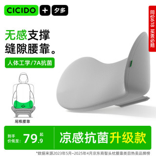 CICIDO 缝隙汽车腰靠夏季车用座椅腰部靠垫主驾驶开车护腰托车载护腰垫