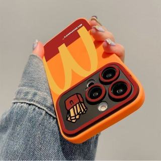 C 【久用不黄 裸机手感】M记薯条视窗款 iPhone11-17系列 苹果手机壳