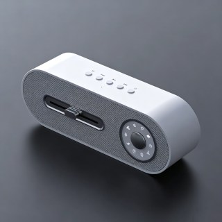 颂运 复古收音机FM白噪音智能AI蓝牙音箱可插卡u盘小音响木质户外家用