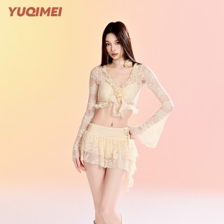 羽岐美 2026新款长袖分体泳衣 2433