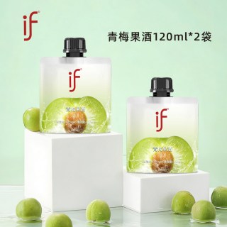 食品类 青梅酒 鸡尾酒 120ml*2袋