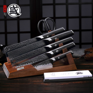 三本盛 日本进口家用锻打菜刀套装刀具切肉刀厨房全套组合高档厨具