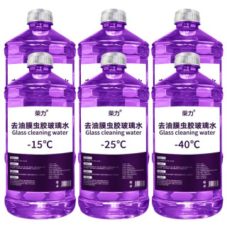 荣力 冬季防冻去油膜虫胶汽车玻璃水夏季防雨清洁养护四季通用