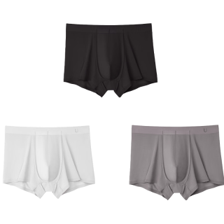 Ubras 莫代尔纯棉抗菌裆 2XL 3条装 男士平角内裤