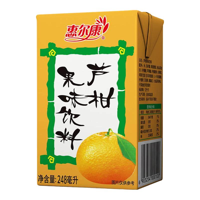 惠尔康 芦柑饮料 248ml*24盒