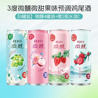 锐澳 微醺锐澳预调鸡尾酒微醺330ml葡萄荔枝酒女士低度酒整箱
