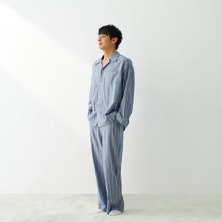 無印良品 MUJI 无印良品 男式 莱赛尔棉 长袖睡衣套装