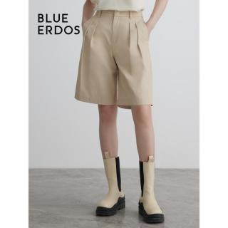 限尺码：BLUE ERDOS 春夏款西装短裤通勤简约宽松棉质直筒短裤女