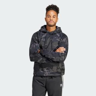 限尺码：adidas 男子迷彩连帽卫衣