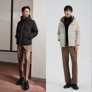 千仞岗 反季清仓！羽绒服男士短款加厚保暖外套休闲通勤夹克百搭潮流防寒服