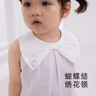 英氏 婴儿衣服夏女宝宝夏装纯棉哈衣2025新款连体衣夏季薄款包屁衣